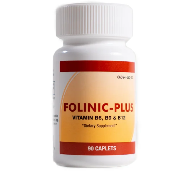 Folinic-Plus: Vitamins B6, B9, & B12